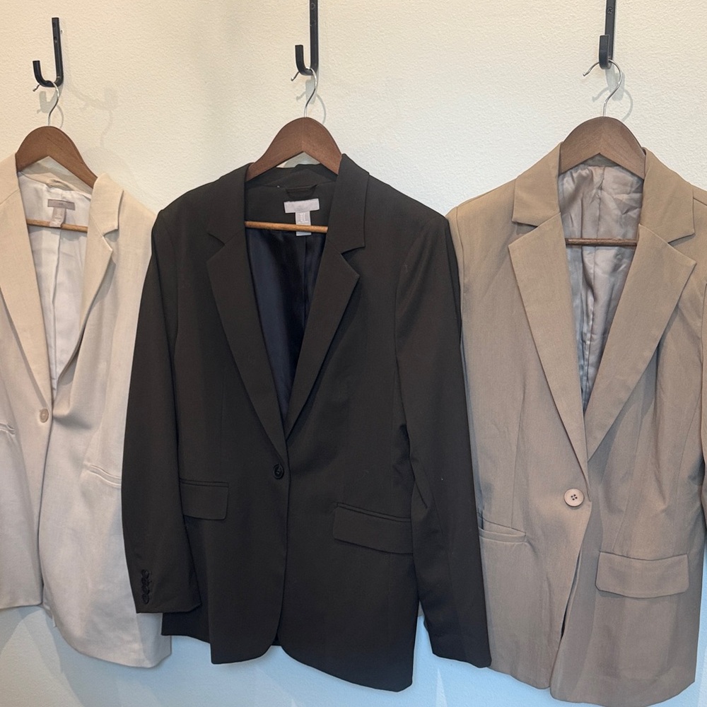 Bundle of 3 Women’s Blazers- Medium (2 from H&M, 1 unbranded)